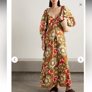 MARA HOFFMAN - Ophelia floral-print hemp maxi dress 
Never worn